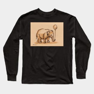 My Balloon: Baby Elephant Watercolor Painting #6 Long Sleeve T-Shirt